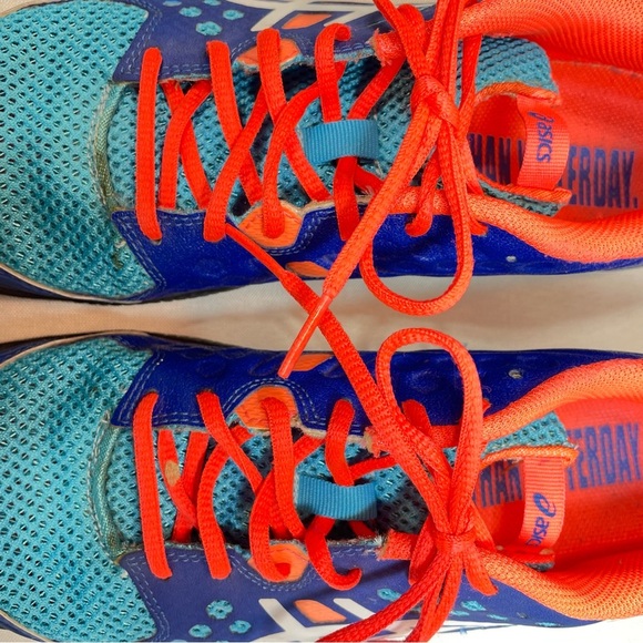 ASICS GEL-Fortius Women’s TR Training Shoes Size 8.5 Blue Orange Running Workout - Picture 3 of 10